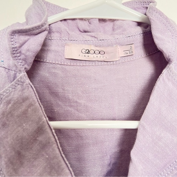 Lilac Linen Dress - Picture 7 of 8